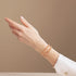 Pfirsich-Schatz | 925er Sterlingsilber | Feenglas-Wrap
